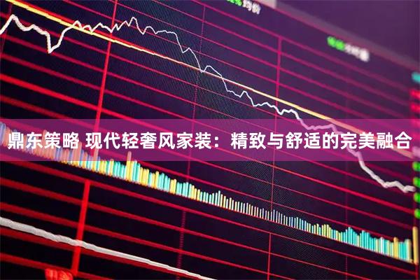 鼎东策略 现代轻奢风家装：精致与舒适的完美融合