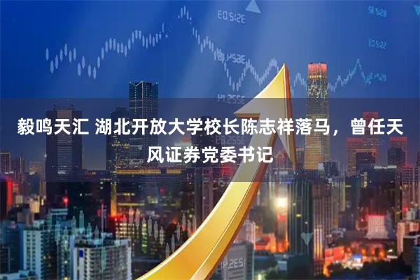 毅鸣天汇 湖北开放大学校长陈志祥落马，曾任天风证券党委书记